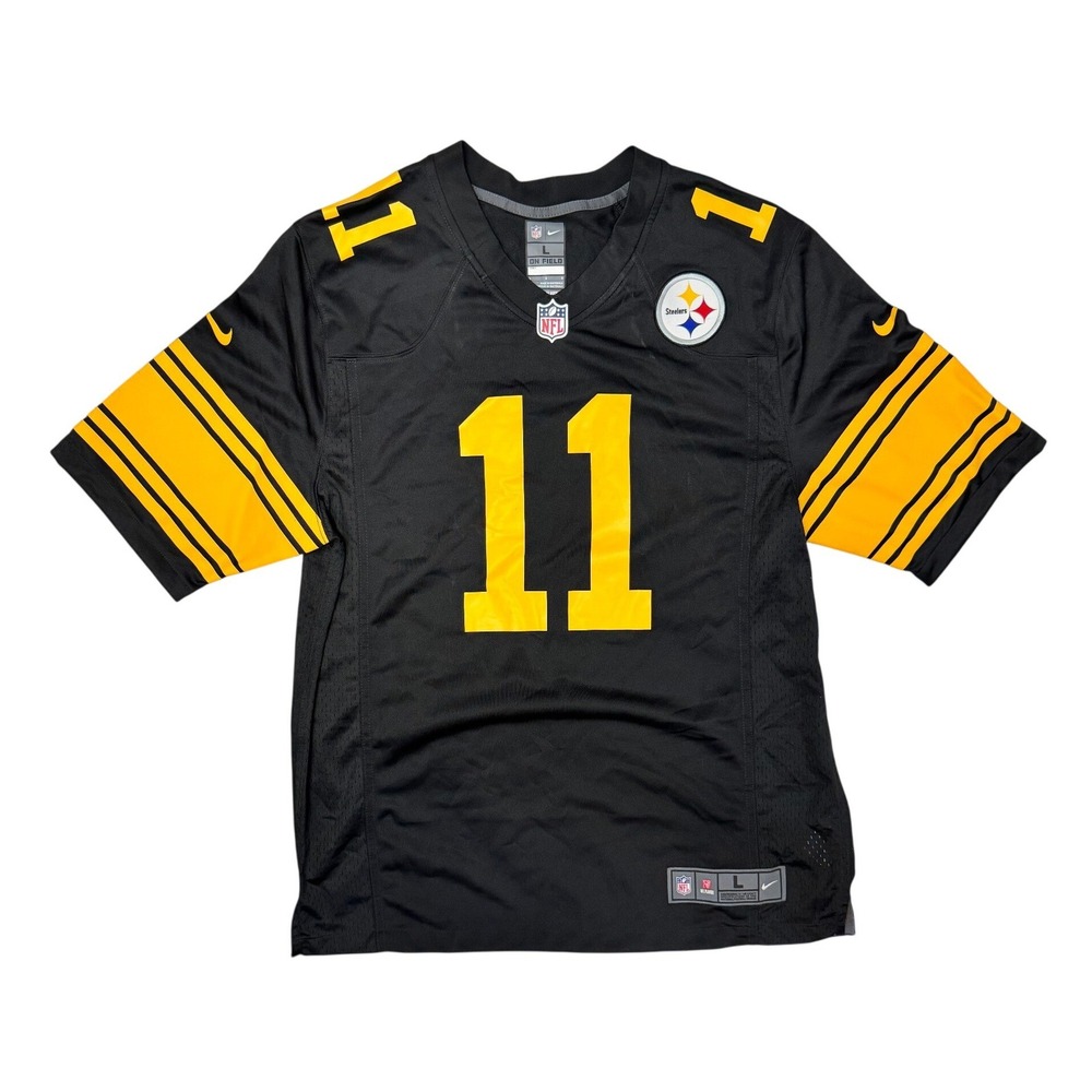 Nike Pittsburgh Steelers Chase Claypool 11 Stitched Jersey Black Mens Large